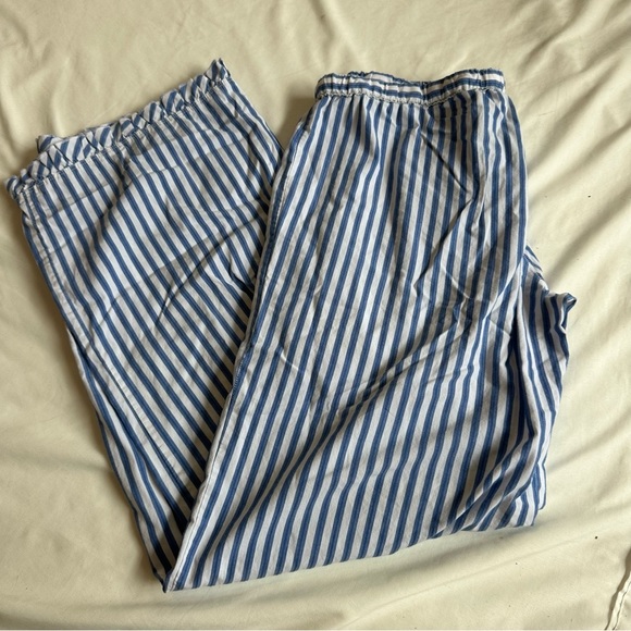 Vintage Victoria's Secret PINK Blue Striped Pajama Pants - Picture 5 of 5